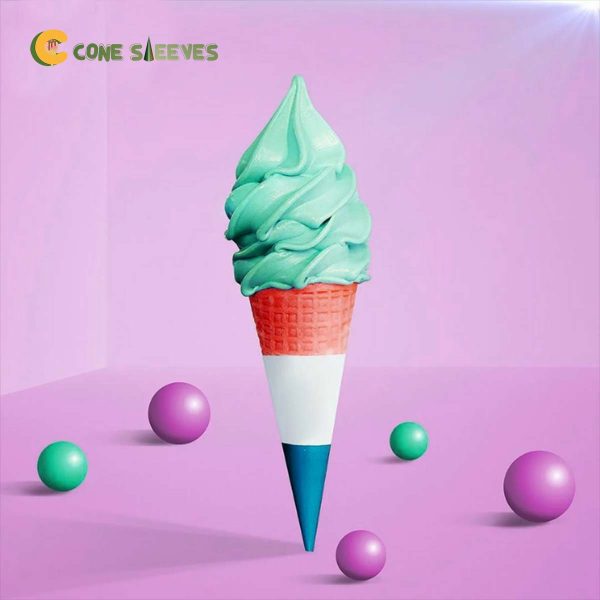 Custom Printed Ice Cream Cone Sleeves