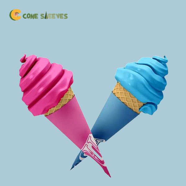 Custom Child Size Waffle Cone Sleeves