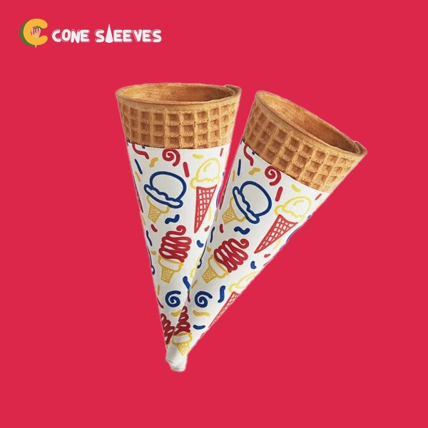 Rolled Ice Cream Cone Sleeves