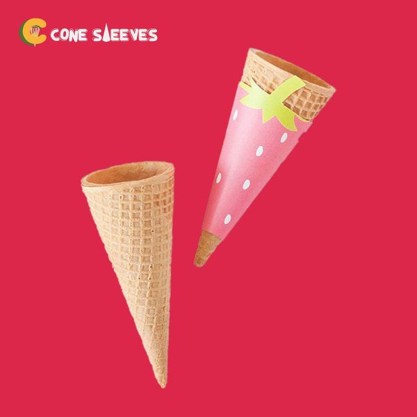 Polka Designs Ice Cream Cone Sleeves