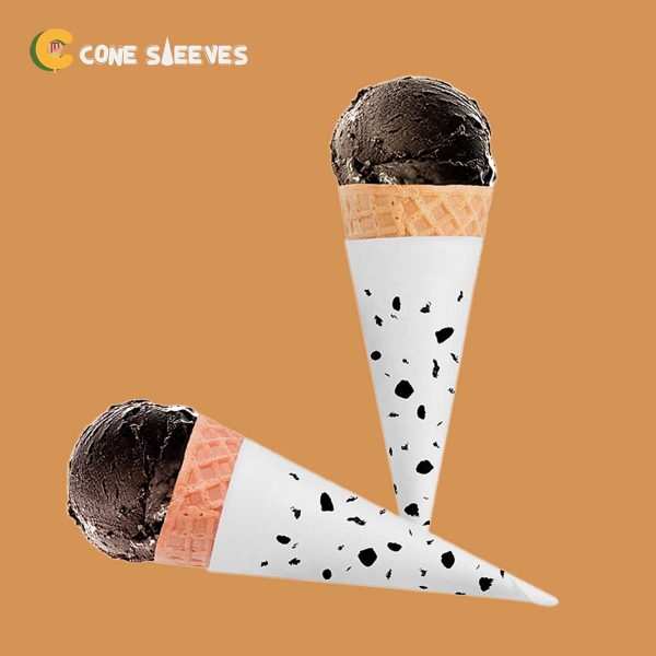 Abstract Design Ice Cream Cone Sleeves
