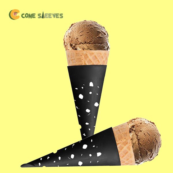Abstract Design Ice Cream Cone Sleeves