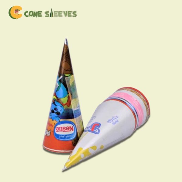 Abstract Design Ice Cream Cone Sleeves