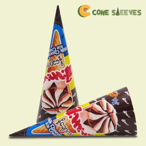 Abstract Design Ice Cream Cone Sleeves Printing