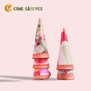 Custom Printed ice cream cone wrapper