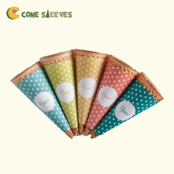 custom child size waffle cone sleeves