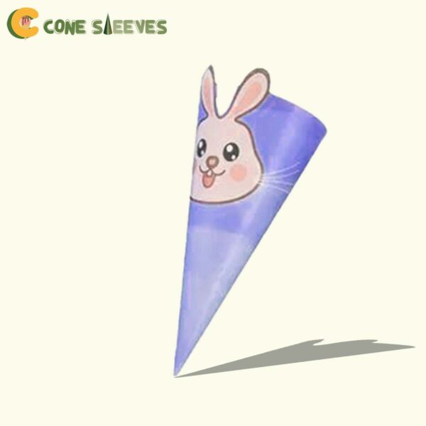 custom printed child size waffle cone sleeves