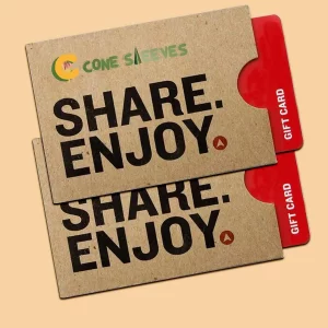 Custom Printed Gift Card Sleeves