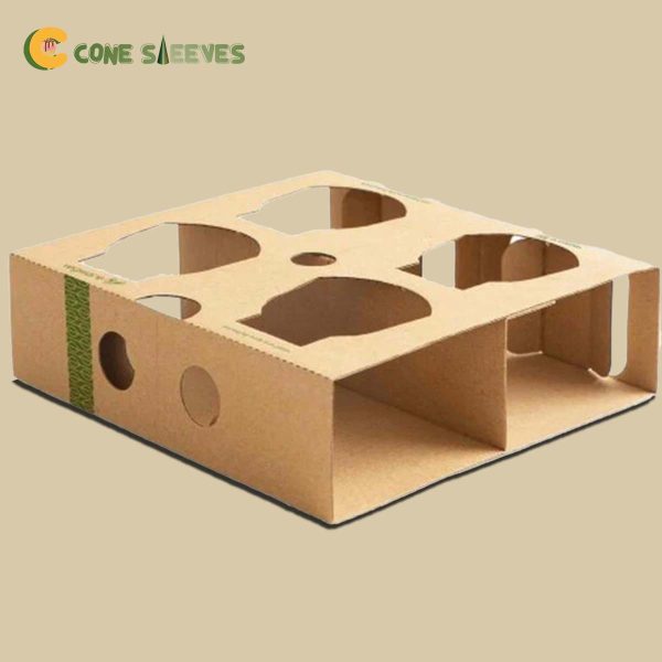 cardboard ice cream cone tray