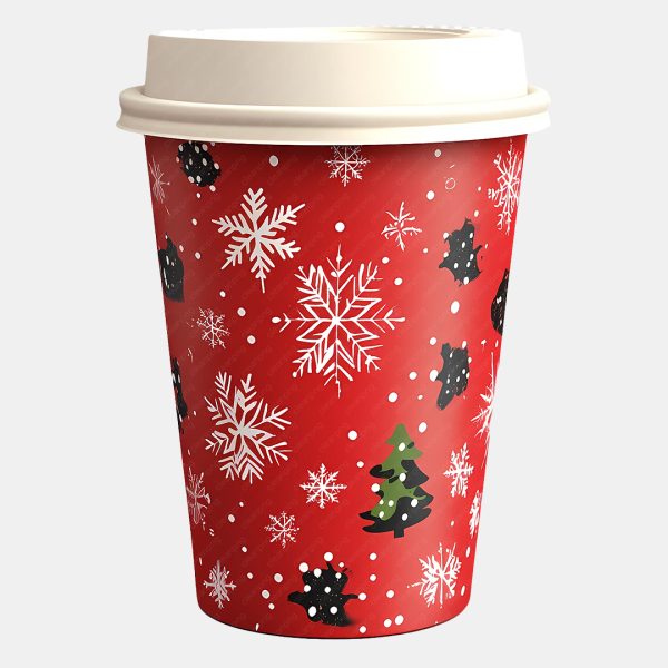 Custom Christmas coffee cups packaging