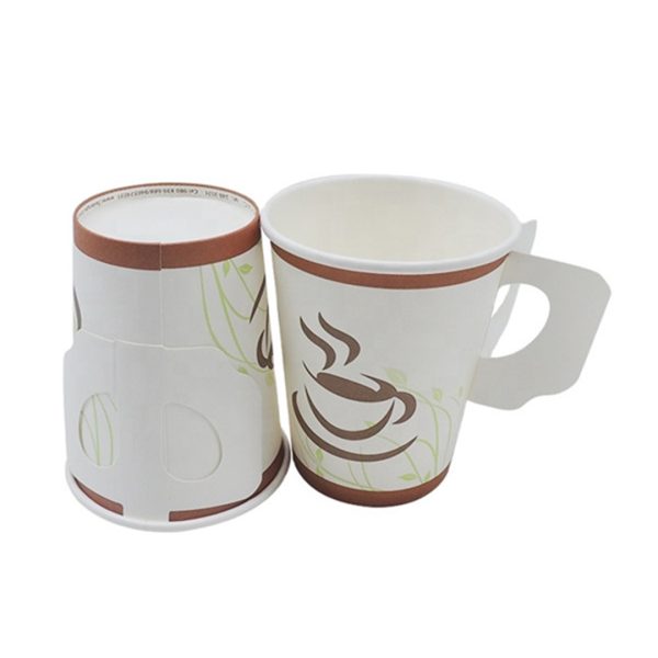 Custom Paper tea cups with handles packaging