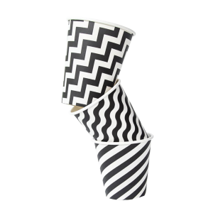 Black paper cups