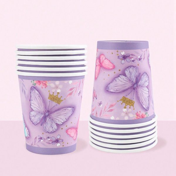 Butterfly paper cups packaging