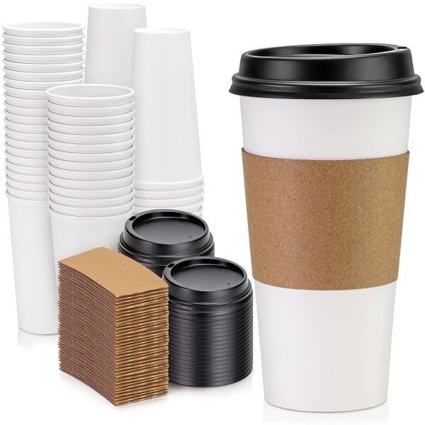 Custom 20 oz paper cups packaging