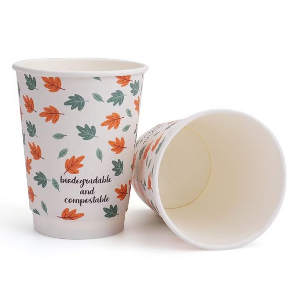 Custom 8 oz paper cups packaging
