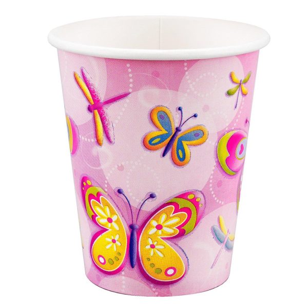 Custom Butterfly paper cups