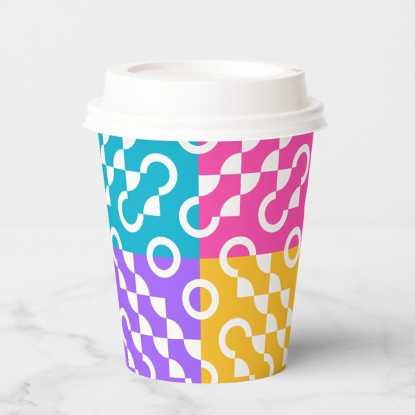 Custom Colored paper cups packaging