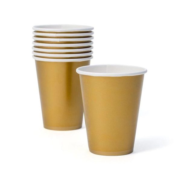 Custom Gold paper cups