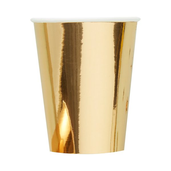 Gold paper cups packaging