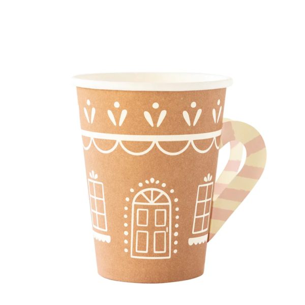 Paper cups with handles packaging