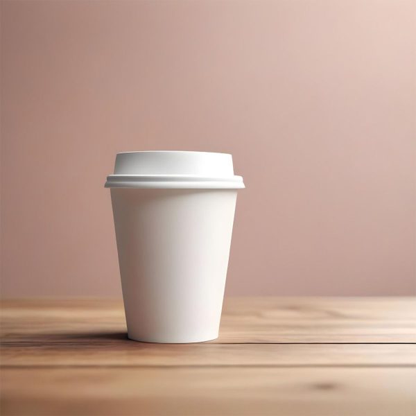 White paper cups packaging