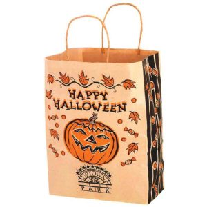 Halloween candy packaging close up